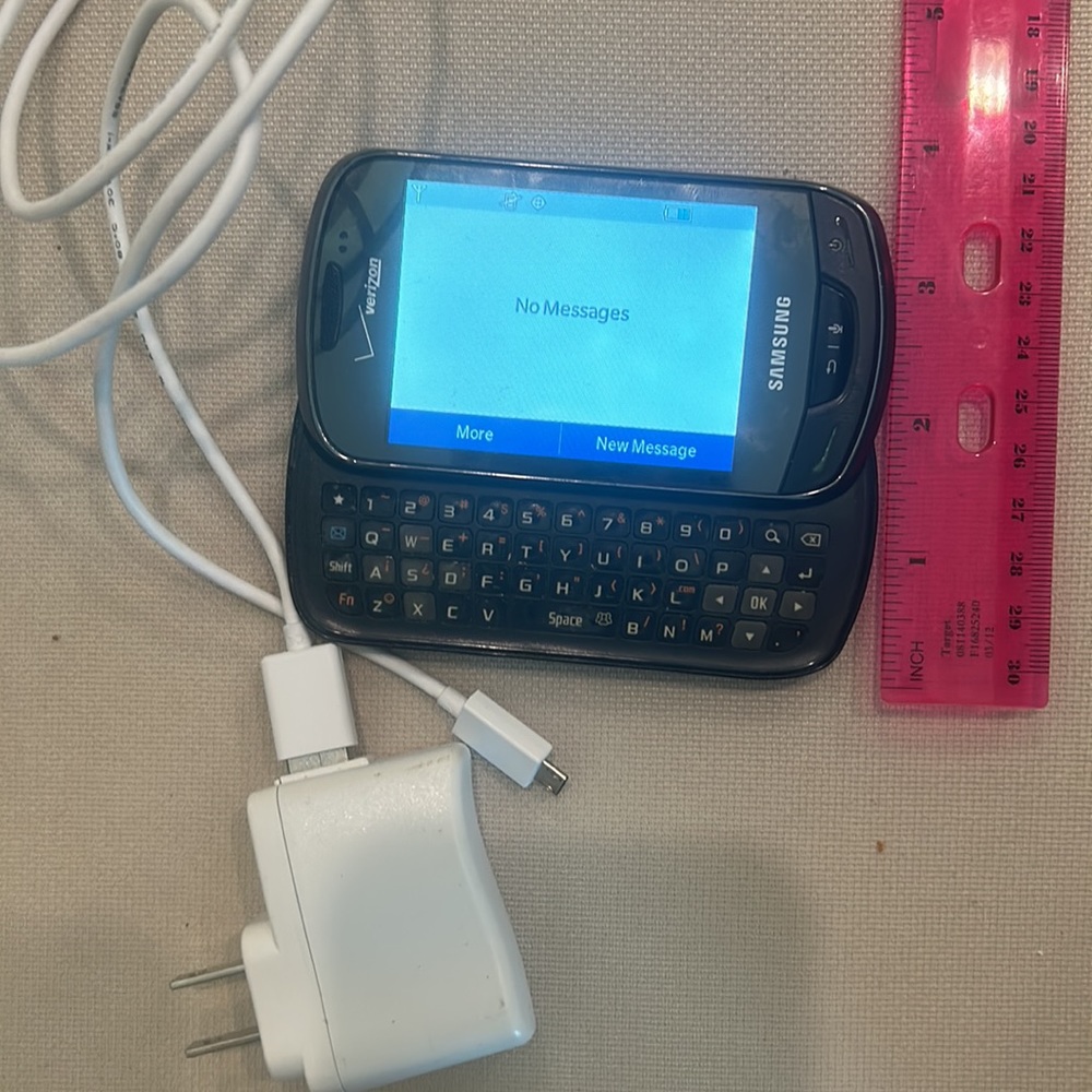 Samsung Brightside U380 Verizon Cell Phone Y2K Side Slide Keyboard w/Charger - Picture 5 of 13